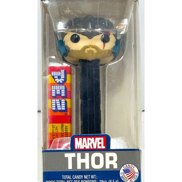 MARVEL “ THOR “ POP PEZ NEW in BOX NEVER Opened CANDY & DISPENSER COLLECTABLE - Picture 1 of 7